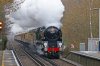 7th December  35028 storms past Worplesdon with the 1228 Victoria Surrey Hills VSOE with dead 67.jpg