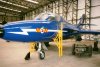 19991000-Hunter T7 XL572 in 92 Sqn Aerobatic Team colours newly painted by Linton on Ouse.jpg