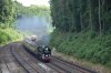 17-07-09 4a Mytchett 1Z67 Waterloo to Yeovil Jct Waterloo Sunset hauled by 35028 Clan Lane.JPG