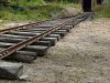 The start of the Metre Gauge track in the cutting - needs ballast!.jpg