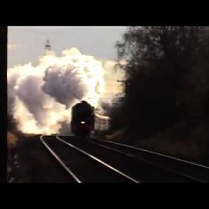 46100 Royal Scott steaming through Bolton-uopon-dreane in the winter sunshine - YouTube