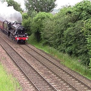 Leander 45690 passing through Bolton-on-dreane - YouTube