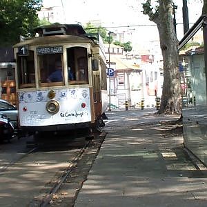 Oporto Trams Line 1   Passeio Alegre to Infante - YouTube