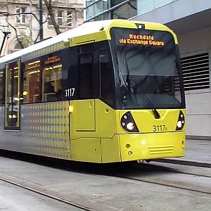 Manchester Metrolink   Second City Crossing opening day - YouTube