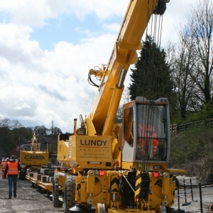 Ecclesbourne Valley Railway   Very Large Road Rail Crane - YouTube
