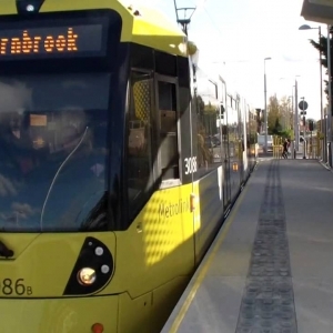 Manchester Metrolink Manchester Airport Opening Day - YouTube