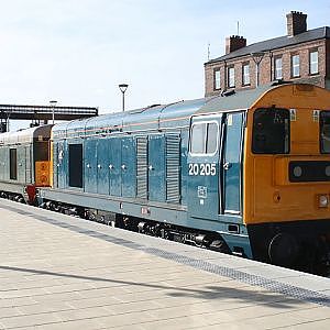 Deerby Station with heritage diesels - YouTube
