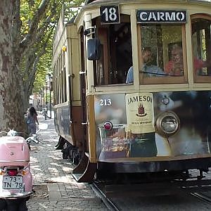 Oporto Trams Line 18   Massarelos to Carmo - YouTube